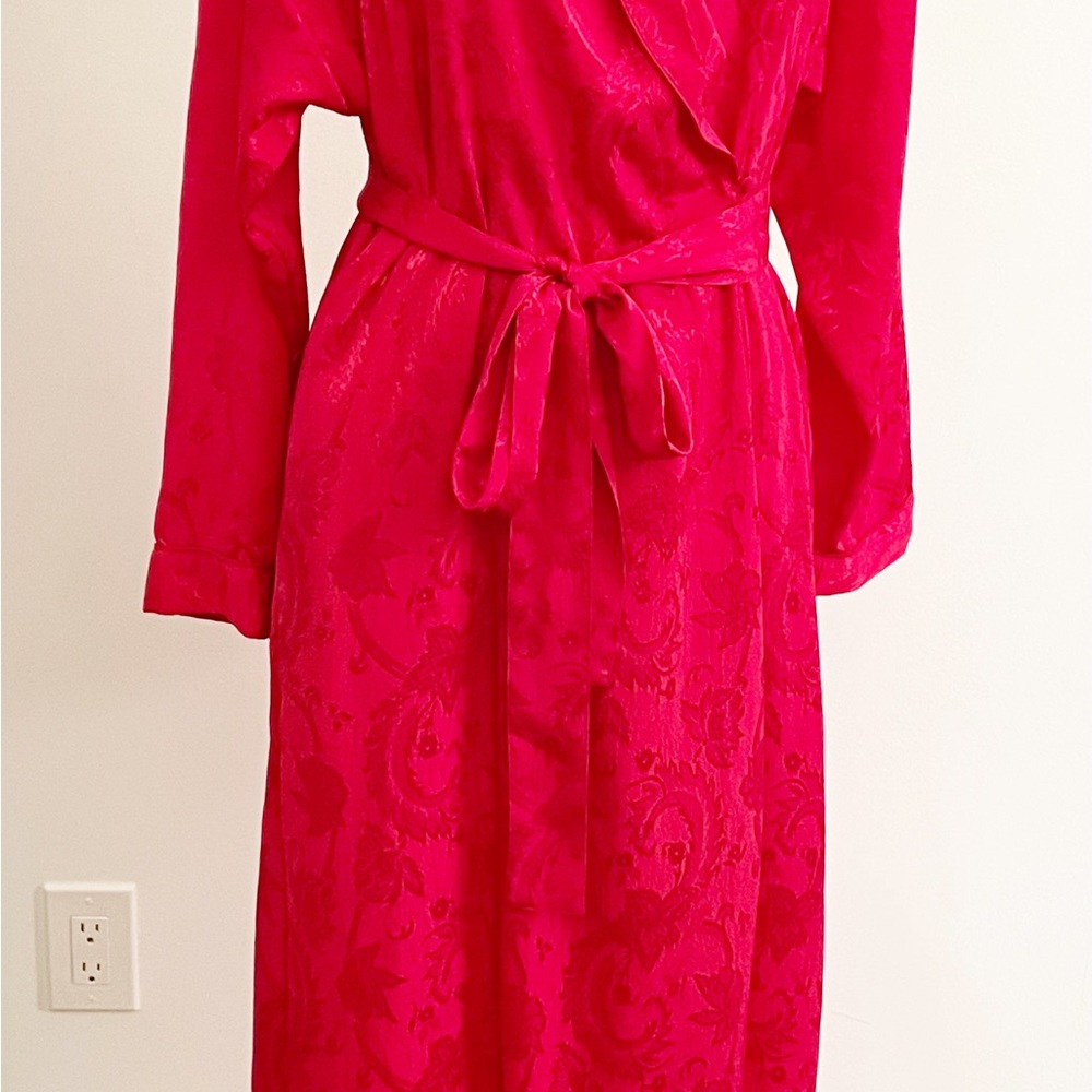 Victoria’s Secret full length wrap robe, red long robe, gold label